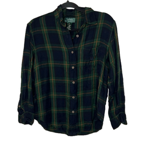 Lauren Ralph Lauren plaid button down top